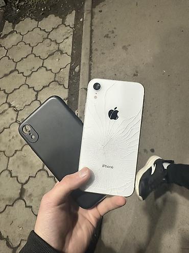 Apple iPhone: IPhone Xr, Б/у, 64 ГБ, Белый, Чехол, 76 % — 11