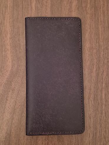 Dəri pasport və kart cüzdanı - Material: qalın, möhkəm təbii dəri -