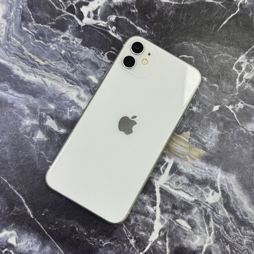 Apple iPhone: IPhone 11, Б/у, 64 ГБ, Белый, Чехол, 100 % — 1