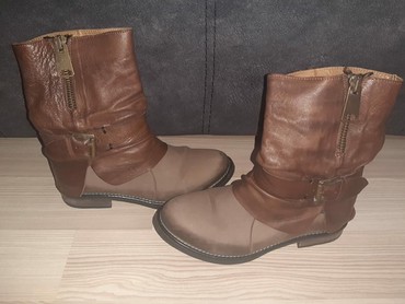 cizme preko kolena ravne: Ankle boots, 38