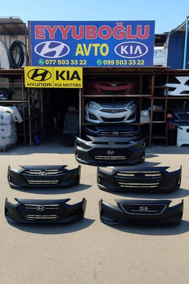 Radiatorlar: Hyundai Kia Yeni qabaq ve arxa Buferler.Tayvan buferler Hyundai