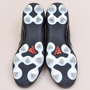 Бутсы: Футбольные бутсы Adidas (классическая серия, черные с белыми тремя — 2