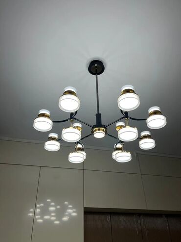 uşaq otağı üçün pərdələr: Led Çılçıraq, 4 və daha çox lampa, Metal