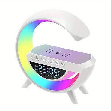 stolüstü işıq: LED SİMSİZ ŞARJ EDƏN SPIKER LED WIRELESS CHARGING SPEAKER Alarm clock — 2