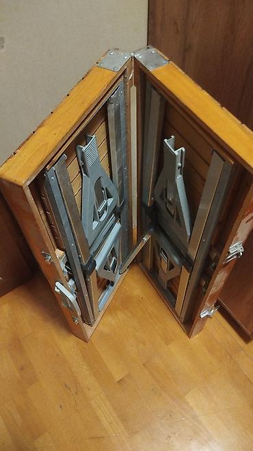 купить раскладной стол: Taxta korpuslu qatlanan portativ masa - Material: möhkəm taxta üstlük — 1