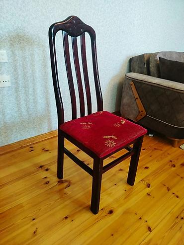 taxtalar: Yemək otağı dəsti – masа və stullar - Material: təbii ağac karkas — 4