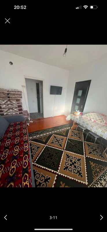 квартира ош дом быта: 1 бөлмө, 33 кв. м, Жеке план, 5 кабат, Косметикалык ремонт