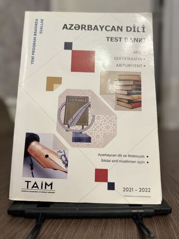 taim kitabı: Azərbaycan dili Test Bankı TAİM. Cavabları QR kodla tapa bilməsəz