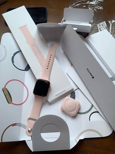 watch 6: Apple watch rose gold 6 44mm. yenidir. pil sagligi 100%. 2-3 defe