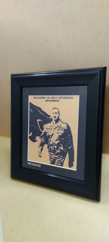 Şəkillər, tablolar: Ali Baş komandan İlham Əliyev cənabları. Susal qızıl falqa və — 6