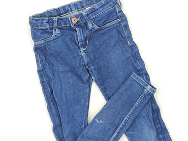 ramoneska z kamizelka futrzana: Jeans, 9 years, 128/134, condition - Very good