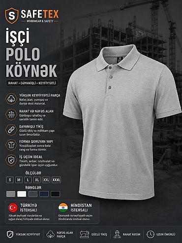 желтые мужские футболки: SAFETEX İşçi Polo Köynək Xüsusiyyətlər: - Yüksək keyfiyyətli parça — 10