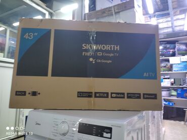 тв 43: Телевизор Skyworth Android 43STE6600 обладает 43-дюймовым экраном с