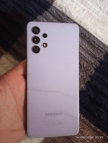 iphone 5 satilir: Samsung Galaxy A32, rəng - Bənövşəyi, Qırıq — 1