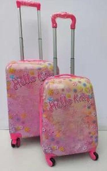 Putni koferi i torbe: Hello Kitty set kofera – 2 kom - Dizajn: Roze, sa Hello Kitty motivom — 18
