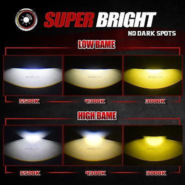 Автозапчасти: Универсальные трёхцветные светодиодные противотуманные Bi-Led 3 color — 3