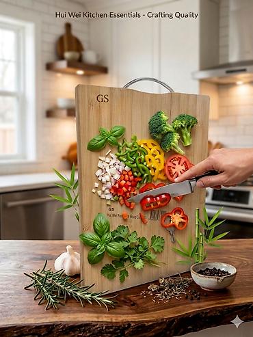 хан такта: Разделочная доска из бамбука GS от Hui Wei Kitchen Essentials - — 2