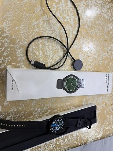 samsung watch 1: Samsung Galaxy Watch6 Classic ağıllı saat - Rəng: qara - Korpus — 7