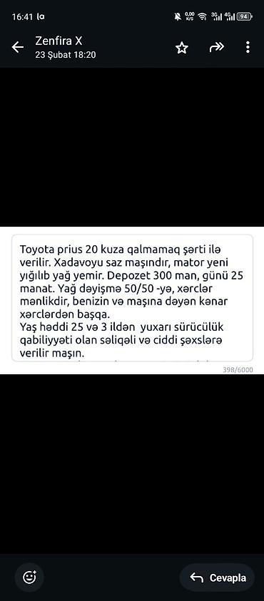 ucuz 06: Her vaxtiniz xeyir olsun ****** maşın sahibi üçün əlaqə nömrəsi: +994 — 6
