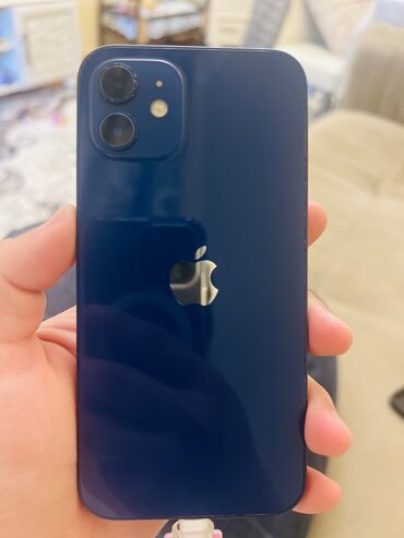 Apple iPhone: IPhone 12, 64 GB, Mavi, Barmaq izi, Simsiz şarj, Face ID