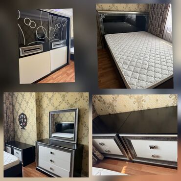 Mətbəx mebeli: *Endirim edildi❗️❗️❗️*Yataq desti 550 azn. Taxtin matrasi var, baza