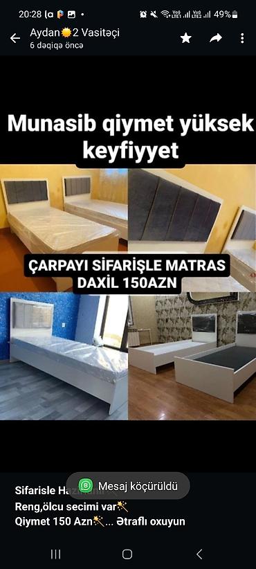 matras sifarisi: *Sifarisle Hazirlanir*🪄 *Reng,ölcu secimi var*🪄 *Qiymet 150 Azn🪄* — 1