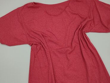 czerwone spódnice ze skóry: T-shirt, L, stan - Idealny