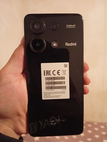 Mətbəx texnikası: Redmi Note, 256 GB, rəng - Qara, Sensor