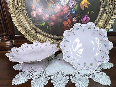 tort sekli: Tort və şiriniyyat qabı, rəng - Ağ, Farfor — 3