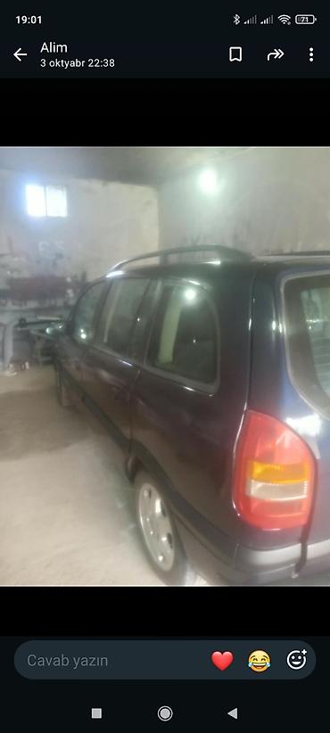 kerosin satışı: Opel Zafira – 1999, qara rəng, miniven/geniş salon Xüsusiyyətlər: - — 10