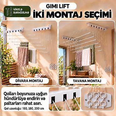 susilka: **Gimi Lift — Tavan və divar üçün paltar quruducusu** Gimi Lift — 2