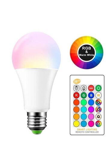rgb led: Led lampa RGB - Pultla istediyiniz rengi yandira bilersiz. Test