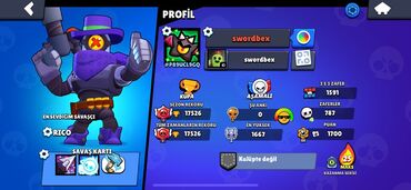 switch: Brawl Stars hesabı 80 kostum 70 xarakter sansli premium hesab ela