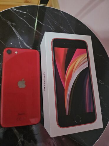 en ucuz ayfon telefon: IPhone SE 2020, 128 GB, Qırmızı, Barmaq izi