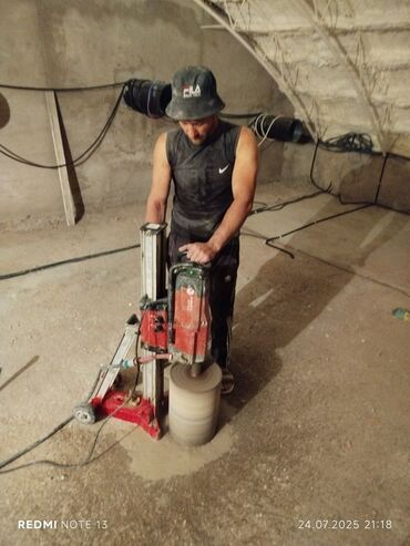 Beton işləri: Beton kəsmə beton deşmə xidməti Karot - HILTI DD 200 / 350 ilə 25 ° — 18