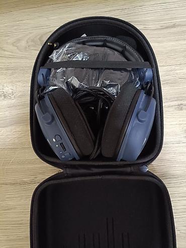 Наушники: Игровые наушники Dark Project (полноразмерные, закрытого типа), синие — 8