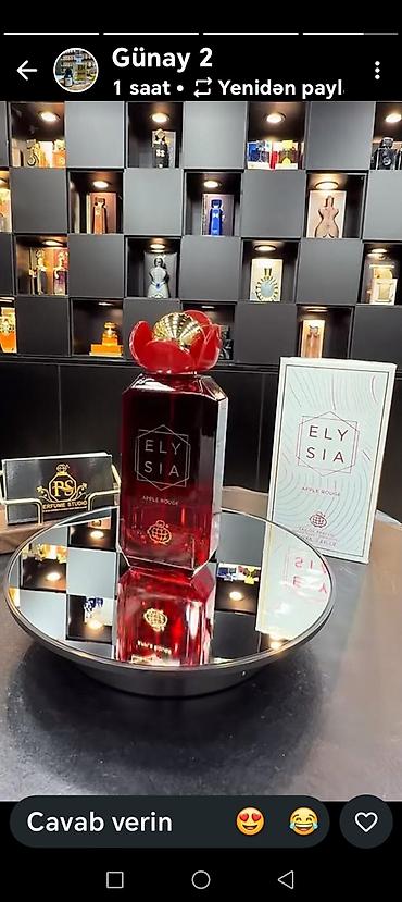 Məhsul: Niş parfümlər kolleksiyası - ELYSIA Apple Rouge – qırmızı