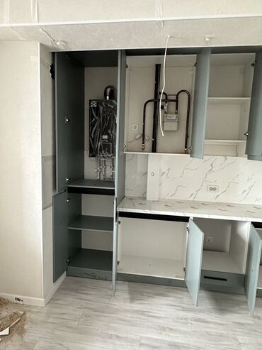 Кухонные гарнитуры: Кухонный гарнитур, Новый, цвет - Серый, МДФ, Бесплатная доставка — 24