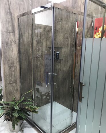 Duş kabinaları, arakəsmələr: Yeni Üstü açıq kabina, Künc üçün, Ödənişli çatdırılma — 15