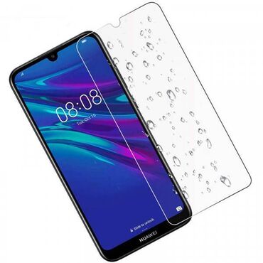 Защитные пленки и стекла: Защитное cтекло на Huawei Y6 Pro (2019), размер 6,7 см х 14,8 см