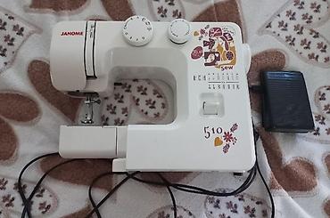 Janome tikiş maşını – model 510 - Mexaniki idarəetmə, pedalla sürət