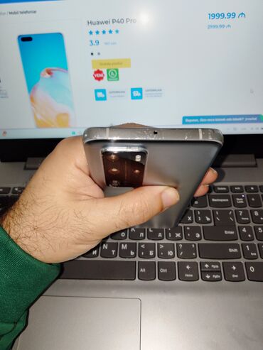 Huawei: Huawei P40 Pro, 256 GB, rəng - Boz, Sensor — 9