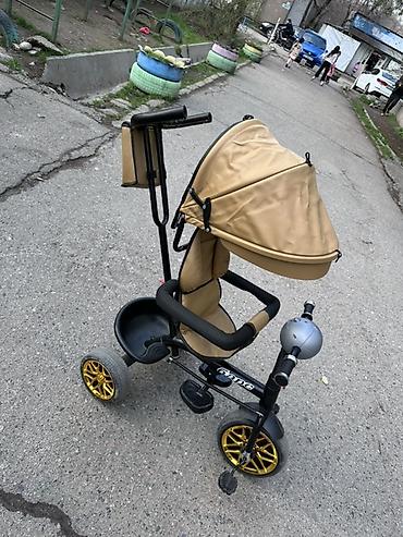 Детские велосипеды: Детский транспорт: 1) Трёхколёсный велосипед с родительской ручкой и — 1