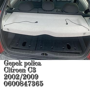 fora ideale: Gepek polica za Citroën C3 (modeli 2002–2009) - Originalna policа — 1