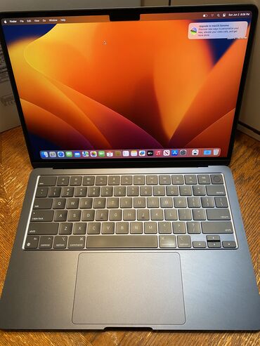 ноутбук macbook: Ультрабук, Apple, 8 ГБ ОЭТ, Apple M2, 13.5 ", Колдонулган, Татаал эмес тапшырмалар үчүн, эс тутум SSD