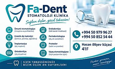 Fa-Dent Stomatoloji Klinika – “Sağlam dişlər, gözəl təbəssüm!”