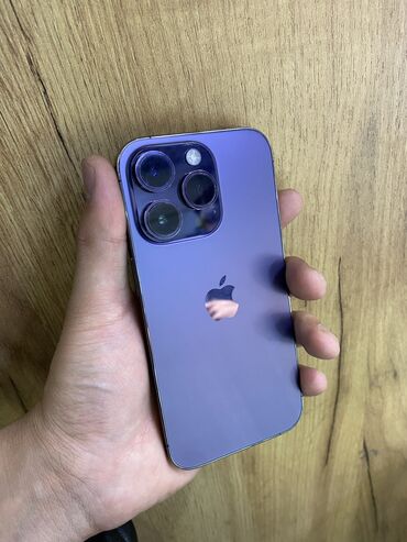 apple телефон: IPhone 14 Pro, Колдонулган, 256 ГБ, Deep Purple, 83 %