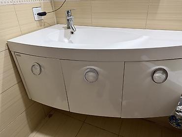 раковина для ванной: Yaxşı vəziyyətdə. Materialı keramikadır, Orans Sanitary ware alman — 3