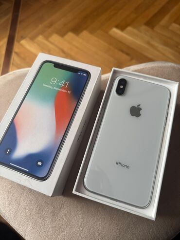 i phone 4s: IPhone X, 64 ГБ, Белый, Face ID