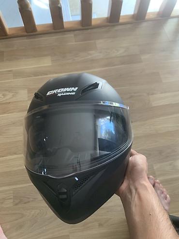 Moto geyim: CROWN Racing modul tipli motosiklet dəbilqəsi - Korpus: davamlı ABS — 5